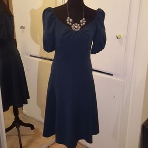 Teal luncheon dress